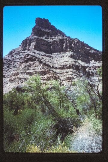 Butte, right bank of Green River, Colorado
