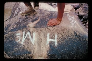 H. McDonald, J.S. Best inscription, Mile 204.5