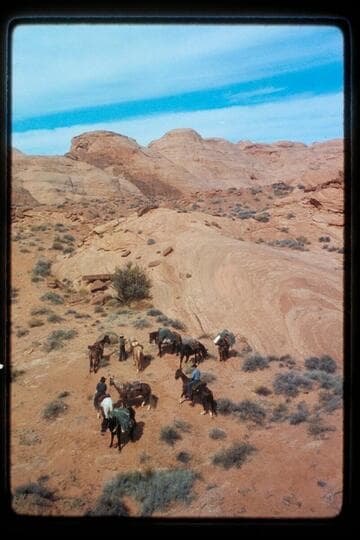 Foot of slick-rock into Nasja Creek