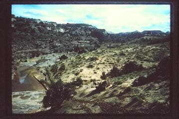Up Horseshoe Canyon from paintings