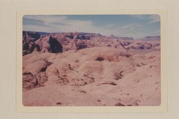 Down Glen Canyon and to the flat at Mile 71-72 from east of the canyon at Mile 71.5