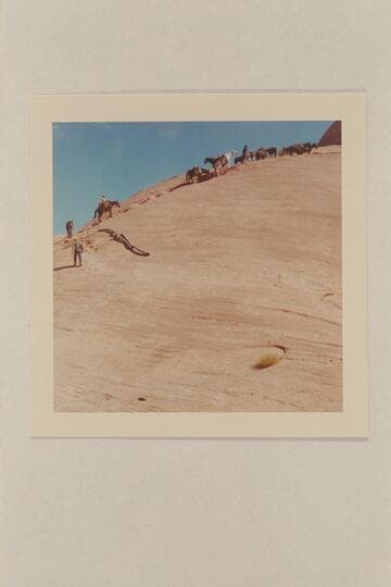 Up the trail north out of the side canyon at Mile 71.5, Glen Canyon