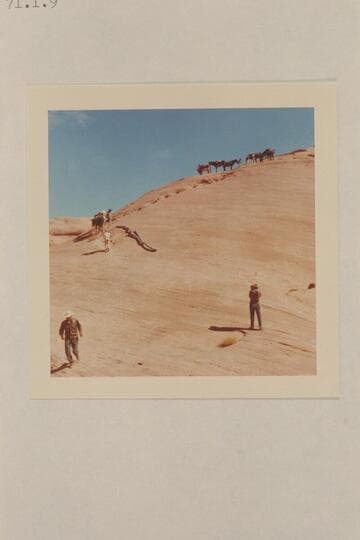 Up trail north out of side canyon at Mile 71.5, Glen Canyon