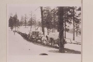 Spencer freight en route from Flagstaff to Lees Ferry. From W. H. Switzer collection