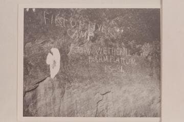 Wetherill-Flattum inscription, Glen Canyon, 7 miles above Lees Ferry