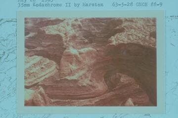 Junction of Stevens Canyon and Escalante River. Skyline Natural Arch or Stevens Arch