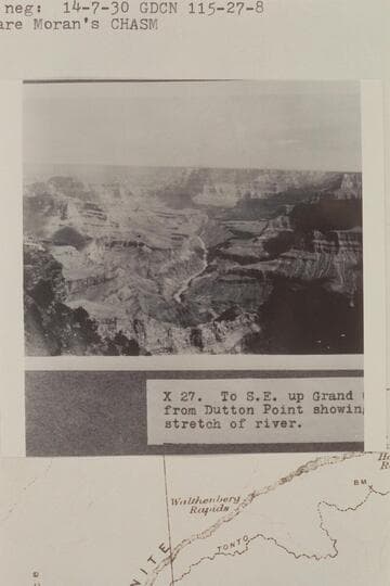 Up Grand Canyon from Duttons Point on Powell Plateau