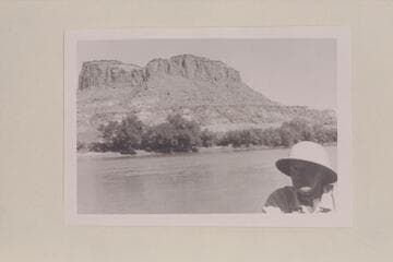Right bank downstream from Trachyte Canyon