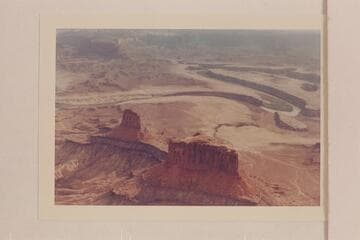 Buttes of the Cross; Bonita Bend. The end of Steer Mesa is upper left
