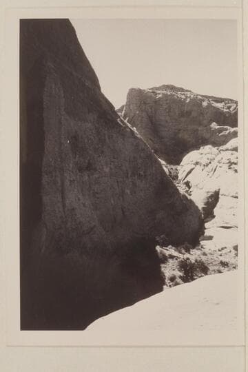 Down into head of Lehi Canyon--northeast fork of Anasazi Canyon