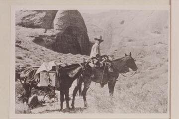 Packer and pack enroute to Rainbow Bridge.  Party which placed the plaque