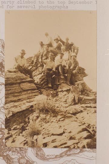 Posed group of the LaRue Glen Canyon junket party not including the boat crew