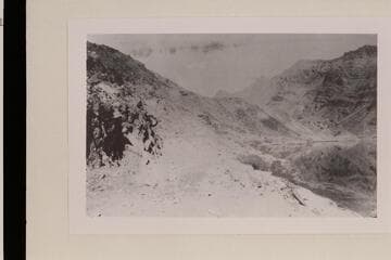 Roadway built below Hole in the Rock