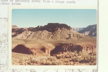 Ellis and Hafterson.  West side of Newberry Butte from a ridge south of Hawkins Butte
