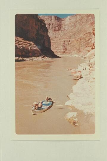 Downriver from below Boulder Narrows.  Close to terrain shown in Kolb photo of 1911.  Lees Ferry gauge:  28,800 cfs