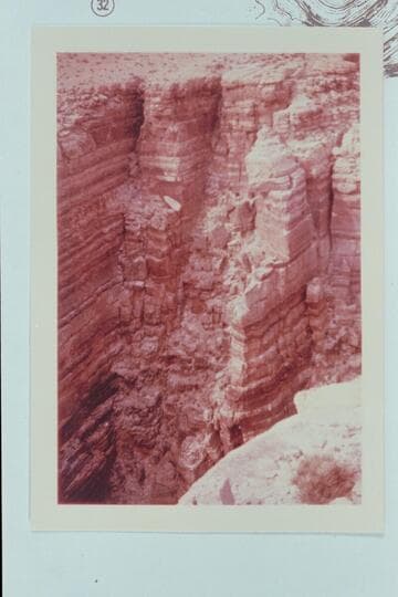 Indian Mail Trail. Down ravine second from left