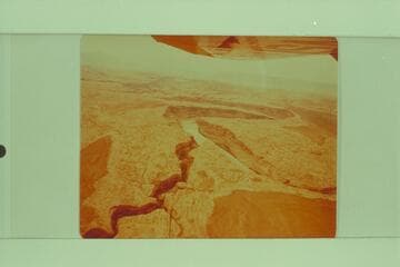 Lake Canyon entering the Colorado River, Mile 113 in Glen Canyon