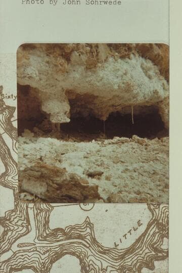 The small salt cave at the Hopi Salt.  Mile 62 left bank