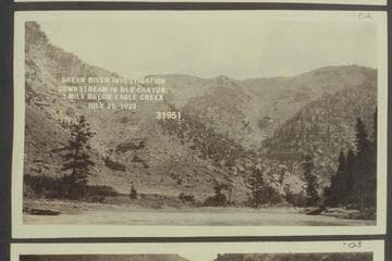 Green River Investigation: Downstream in Red Canyon, 1 mile below Eagle Creek