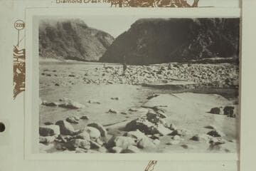Up Grand Canyon from mouth of Diamond Creek
