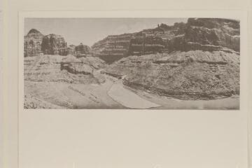 Junction of Little Colorado and Colorado Rivers, showing the end of Marble Gorge. Geology by R. C. Moore