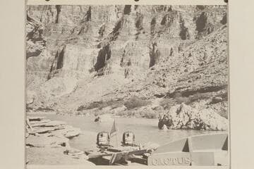 The "Cactus" in the lagoon at mouth of the Little Colorado River