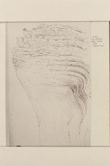Upturned Tonto Sandstone. Original sketch by B. L. Young