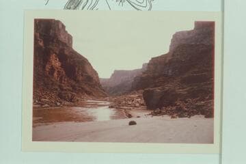 Up river from head of 25 Mile Rapid