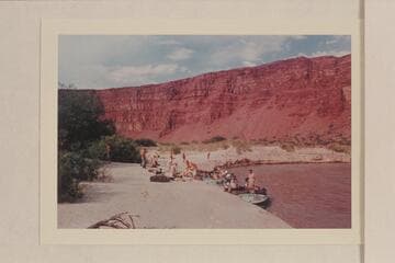 Early camp at the foot of Unkar Rapid