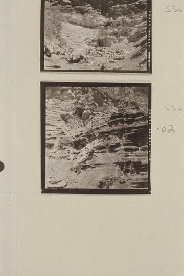 Salt dry fall; side canyon of Chuar Creek on the Butte Fault. The general area of the Morning Star Mine located in 1890-1891