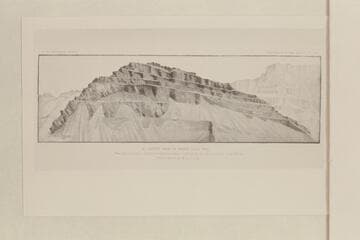 South face of Chuar Lava Hill. Sketch by B. L. Young