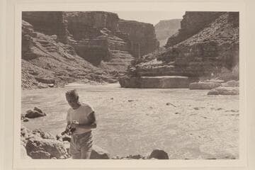 The lower end of the rapid at Mile 24.5.  Joe Eisaman with the camera