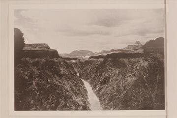 Grapevine Rapid.  Plate II, "Grand Canyon of Arizona," Santa Fe Railroad, 1909