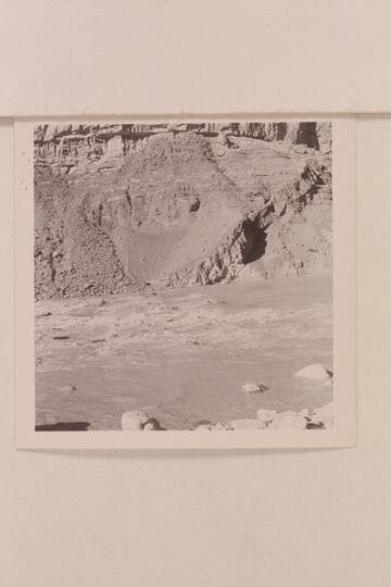The dyke at head of Hance Rapid. Water patterns are the characteristic of around 50 cfs