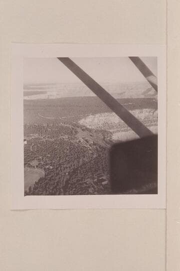 Grand Canyon village from the air