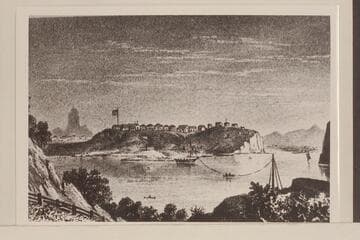 Fort Yuma. Copy of lithograph by Litton & Ray