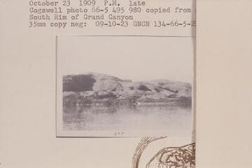 Left bank of Glen Canyon near Mile 134;  P.M.late