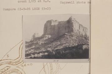 Fortress at upriver side of Hell Roarin Canyon