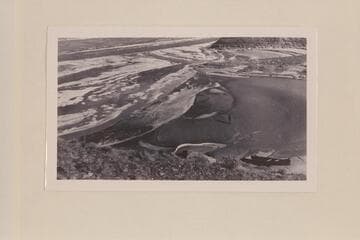 An icy San Juan River.  Zahn Placer Mine.  Mile 42