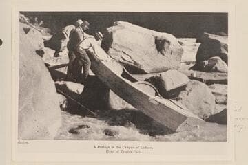 A portage in the Canyon of Lodore, head of Triplet Falls