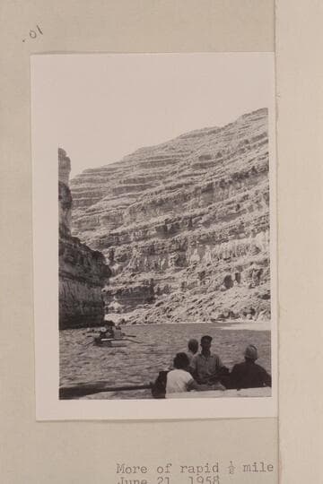 Looking back upstream at rapid 1/2 mile above Johns Canyon