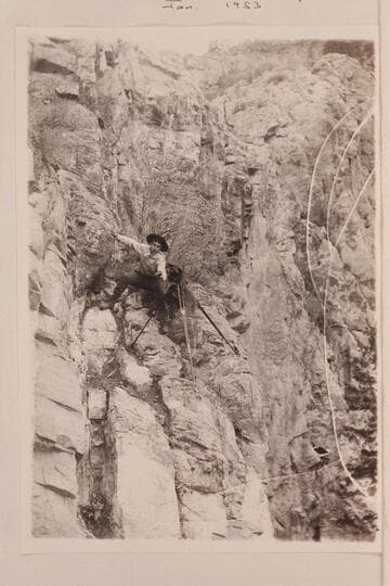 Emery Kolb.  Presented to "Mrs. Doc. Marston" [manuscript dedication and signature by Kolb on photo reverse]