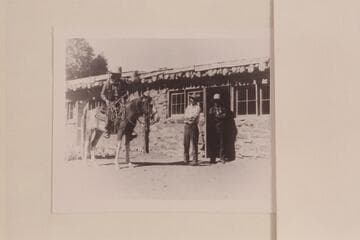 Oljato Trading Post.  Print from H. J. Taylor who operated the post.  In 1957, Taylor was at Kingman, Arizona, She-Kayeh Auto Court.  Moonlight Creek; Mile 65.5