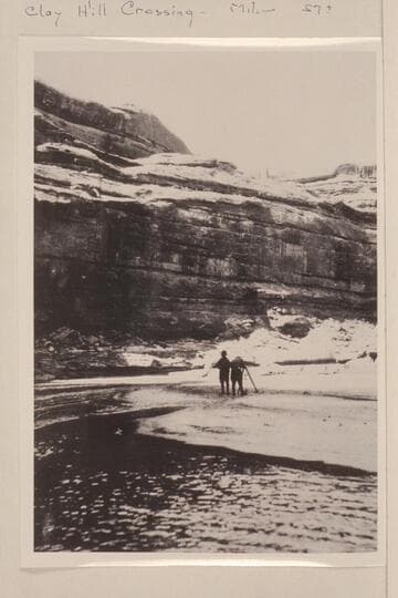 Looking down San Juan Canyon between mouth of Moonlight Creek and Clay Hill Crossing. Canyon walls formed by Moonlight sandstone