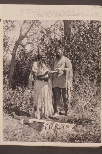 The Mirror Case.  Major Powell and Yan-Mo.  Unita Valley on the eastern slope of the Wasatch Mountains in Utah