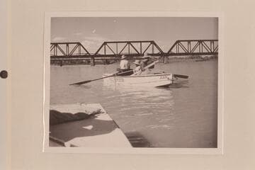 The sadiron "Joan" dropping away from Green River, Utah