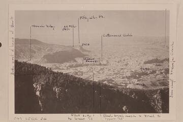 Nasja Creek. Mouth of the San Juan River. Fifty Mile Mountain