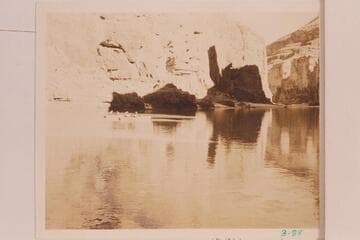 Boats of the Dusty Dozen at about Mile 35 3/4 in Marble Canyon