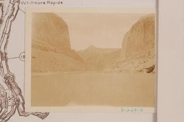 Downriver showing the cone below Whitmore Wash which has the appearance of being volcanic