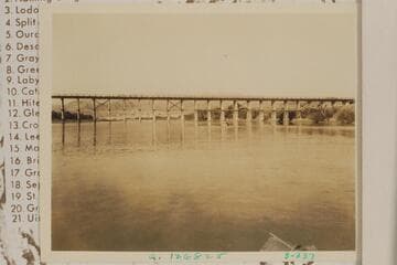Temporary bridge across the Colorado River above Boulder Dam